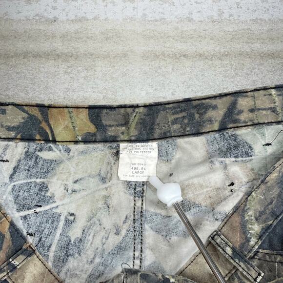 Vintage Mossy Oak Hunting Camo Tactical Pants Baggy Wide Leg Cargos Large 90s - Picture 4 of 6